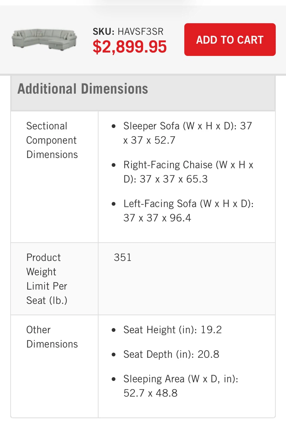 Scott Living Haven Chenille Sleeper Sectional - photo 3