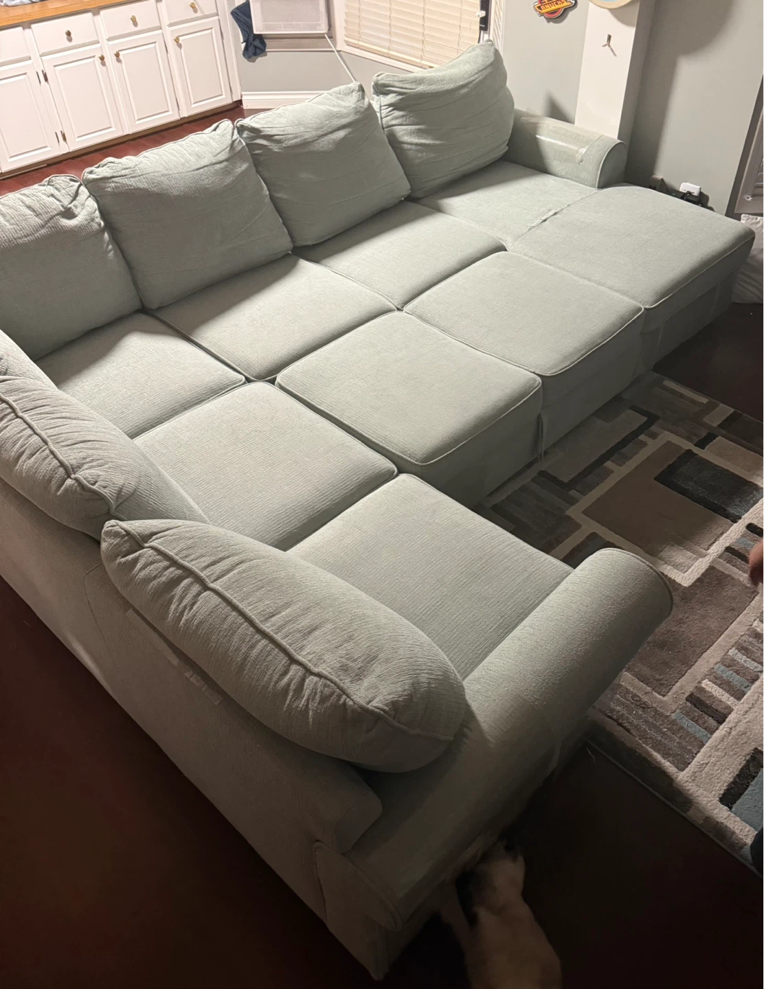 Scott Living Haven Chenille Sleeper Sectional - photo 5