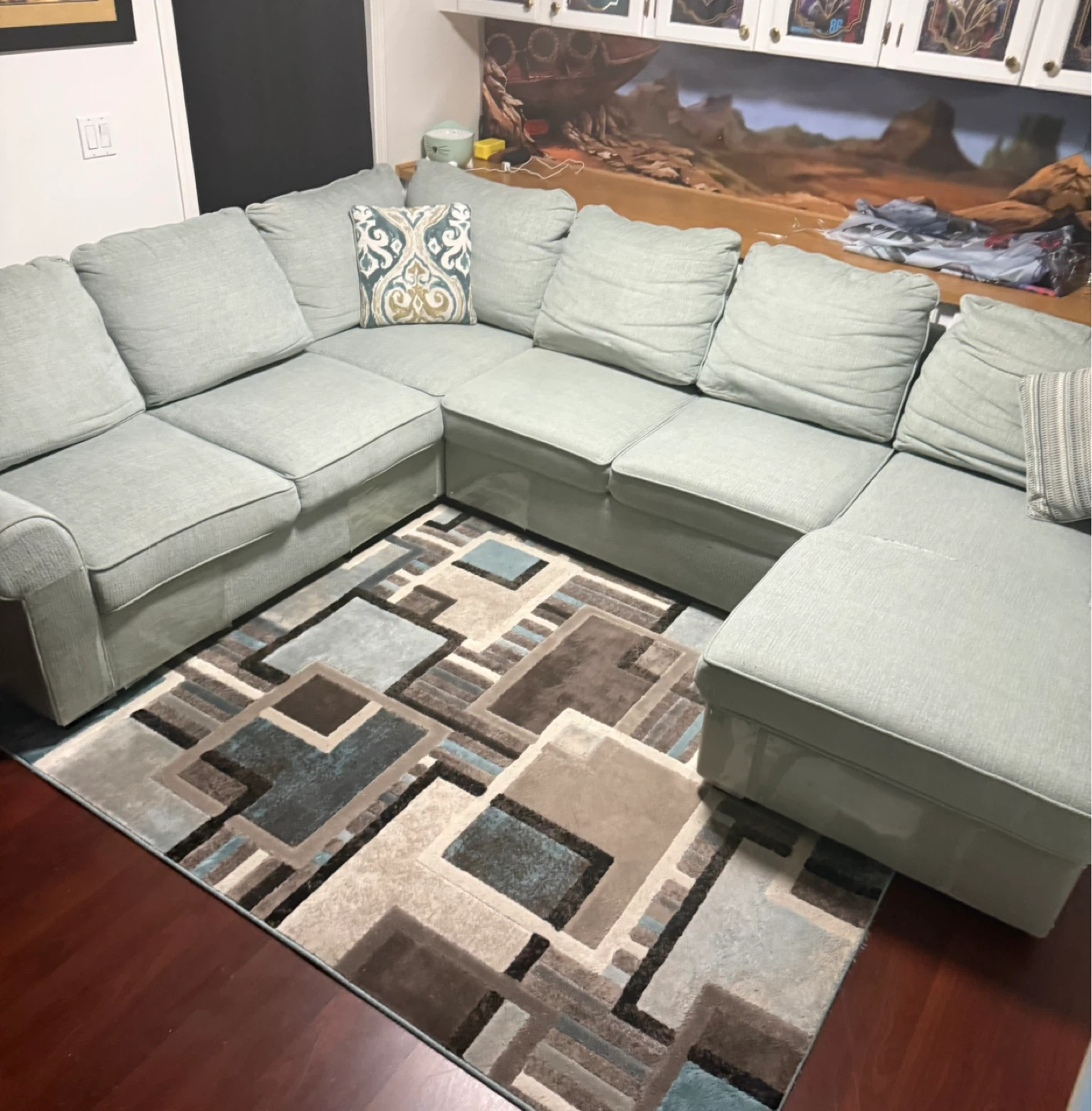 Scott Living Haven Chenille Sleeper Sectional - photo 2