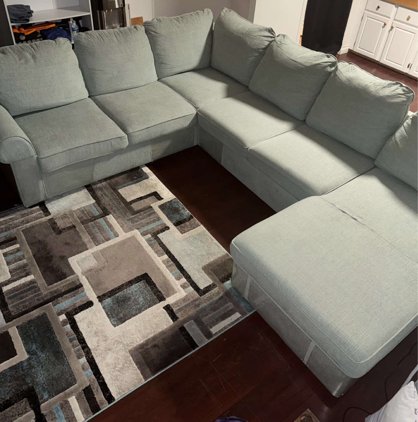 Scott Living Haven Chenille Sleeper Sectional - photo 4