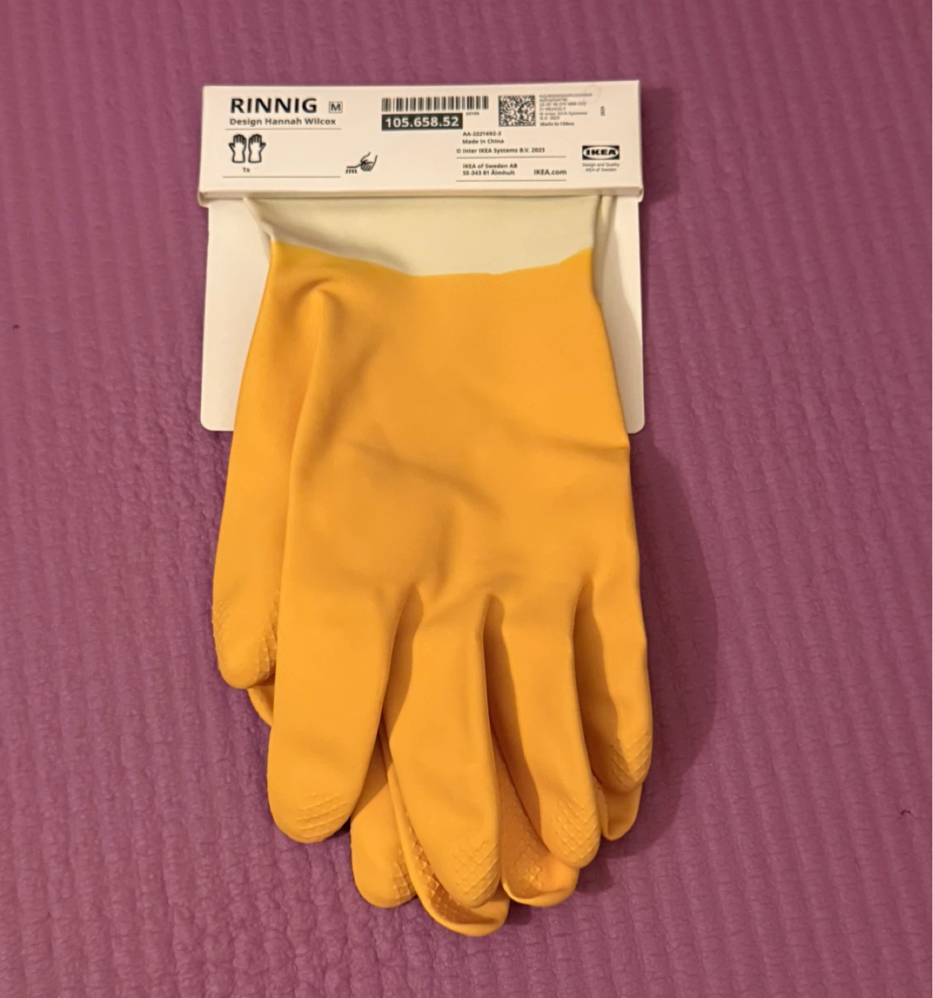 NEW✨Rubber Gloves Size M (Yellow)