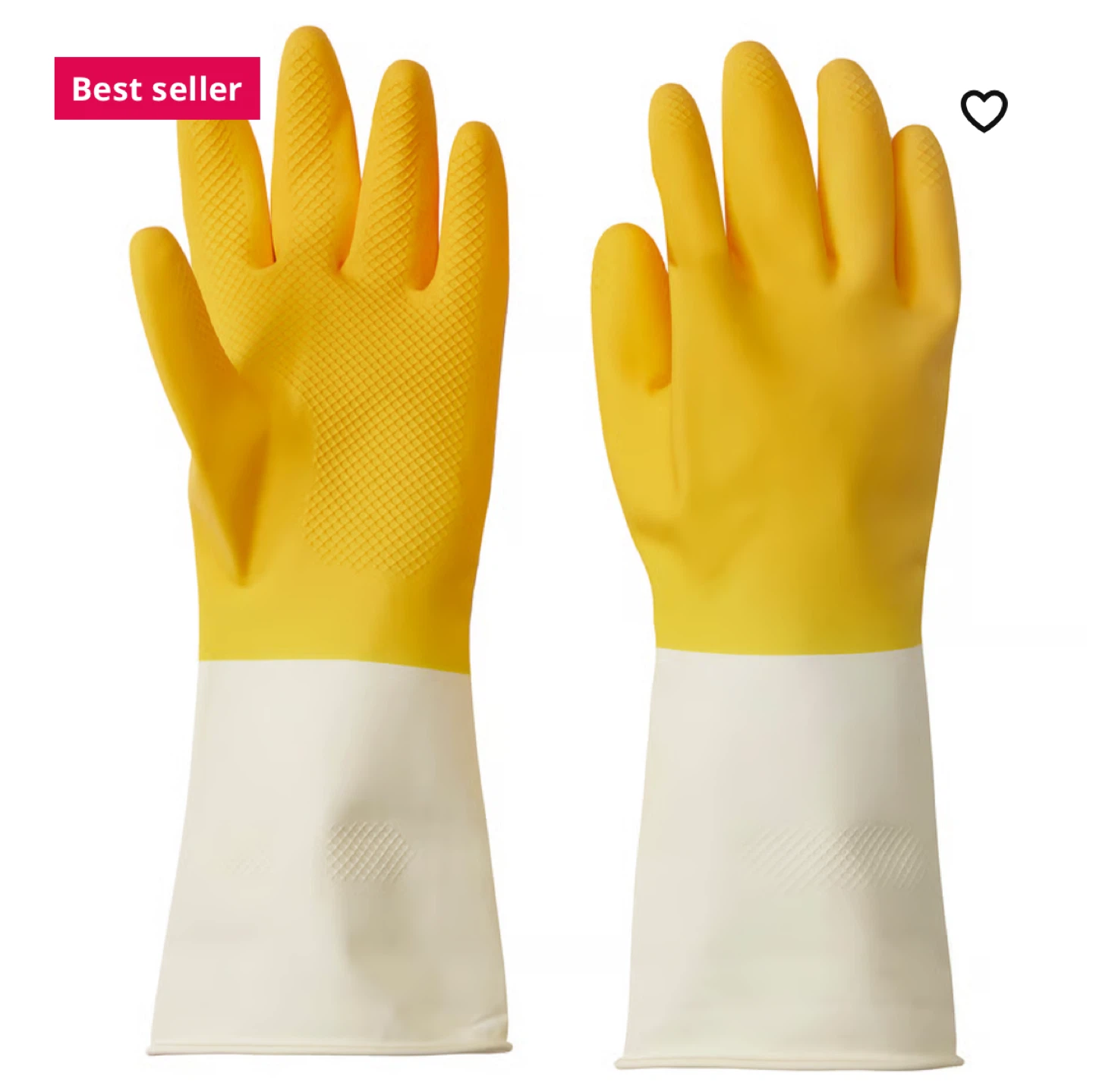 NEW✨Rubber Gloves Size M (Yellow) - photo 3