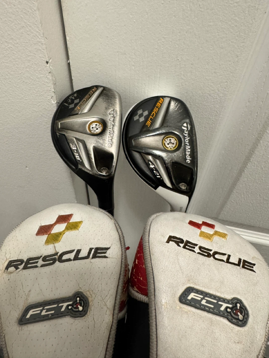 TaylorMade Rescue Hybrids with Headcovers