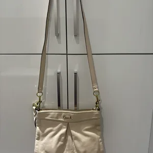 Coach Cream Leather Crossbody Bag