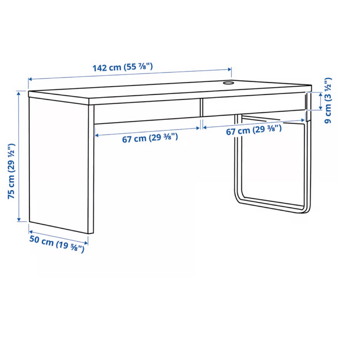 MOVE OUT SALE - IKEA MICKE Desk - White - photo 3