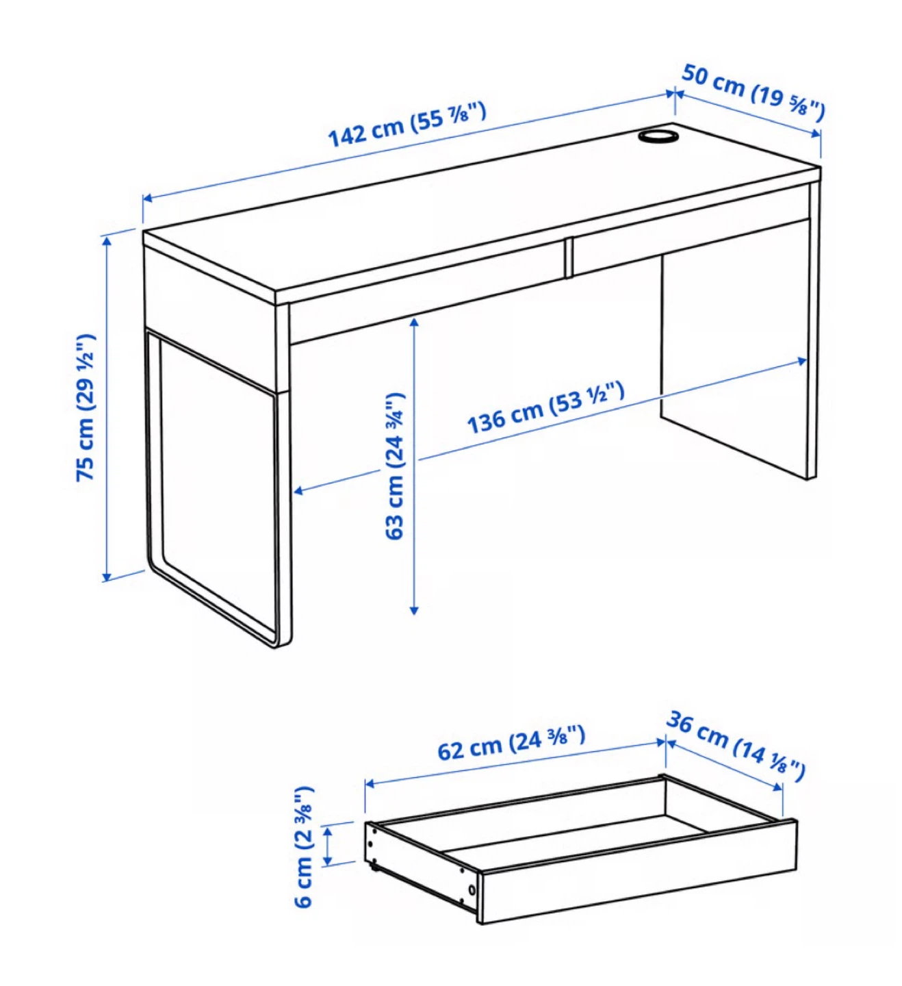MOVE OUT SALE - IKEA MICKE Desk - White - photo 4