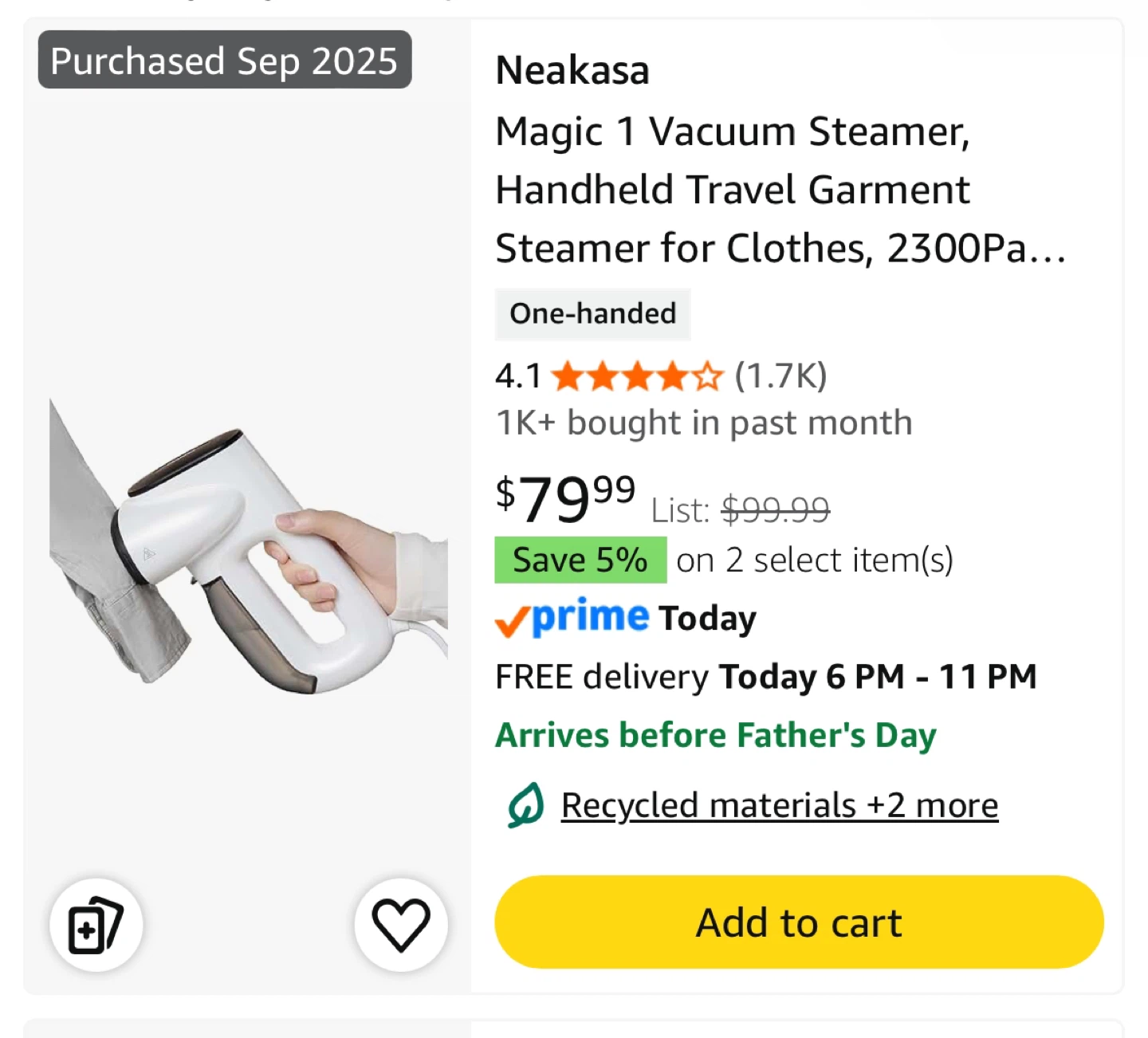 Neakasa Magic Vacuum Steamer