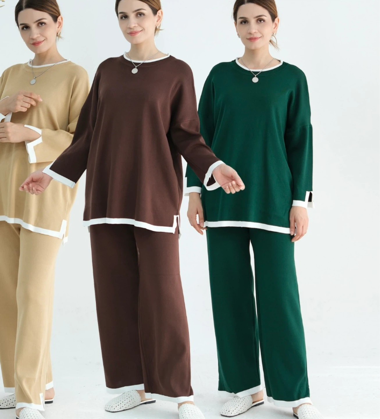 Women's Knit Sweater and Pants Set