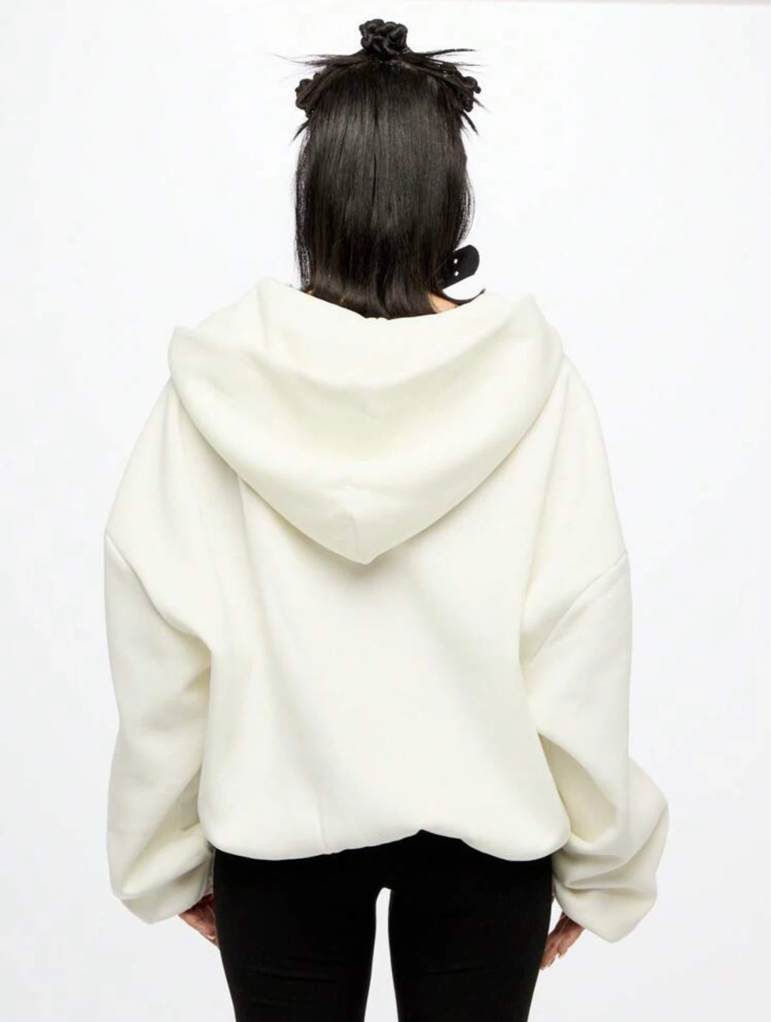 White Iconic Zip-Up Hoodie - photo 2