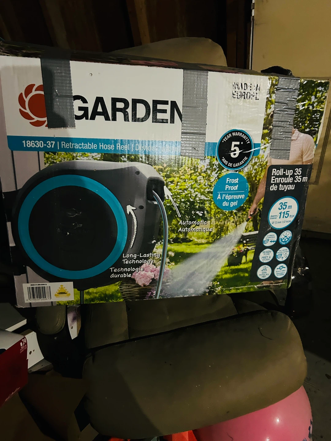 GARDENA Retractable Hose Reel 18630-37 Roll-up 35m - photo 2