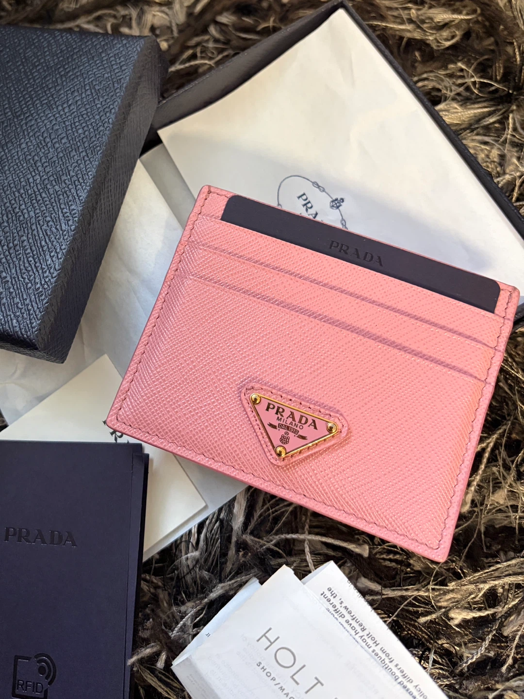 Prada Saffiano Leather Card Holder