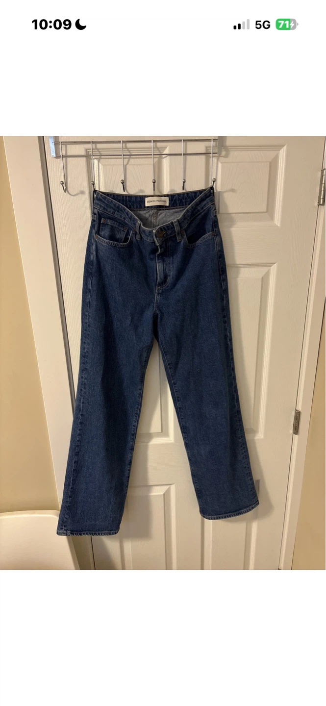 Aritzia denim forum hi rise jeans, dark wash size 27
