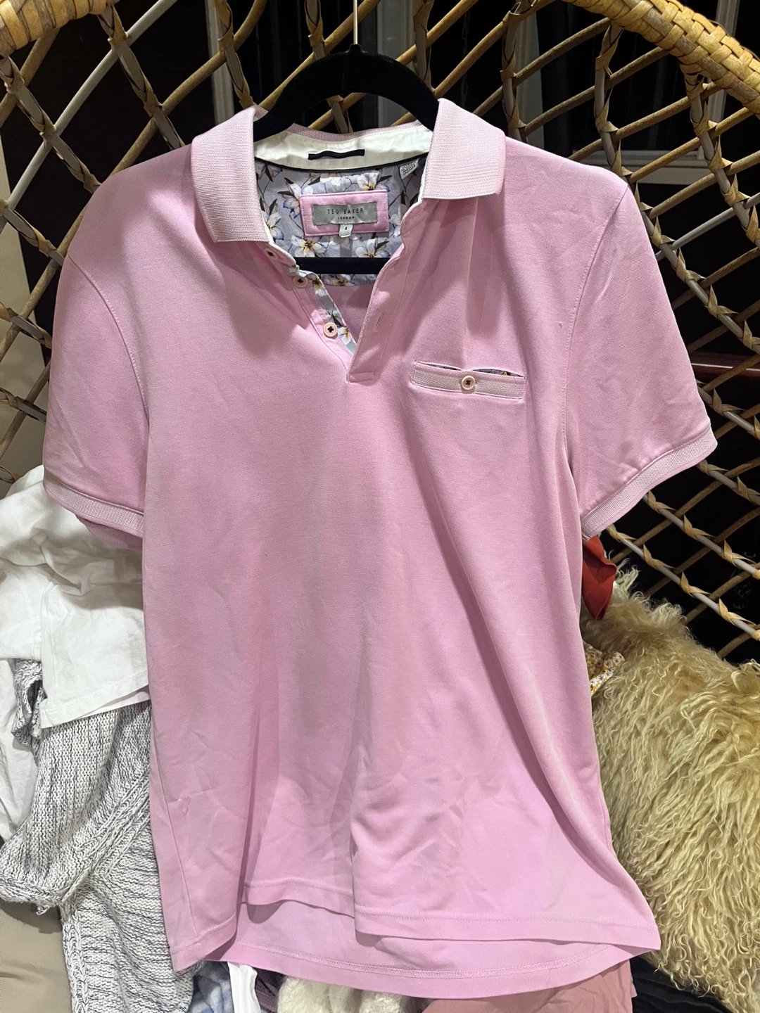 Ted Baker London Pink Polo Shirt Size 4