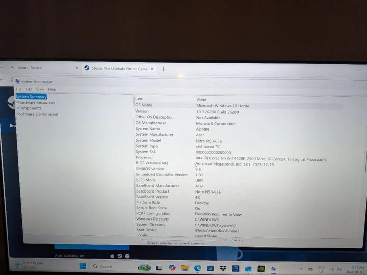 Acer Nitro N50-656 Gaming PC - photo 3