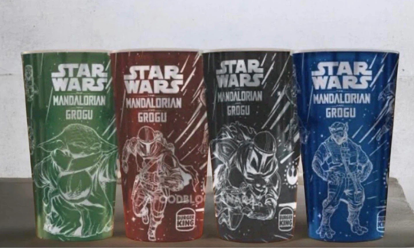 Burger King Star Wars Mandalorian Grogu Cups (Set of 4) - photo 2