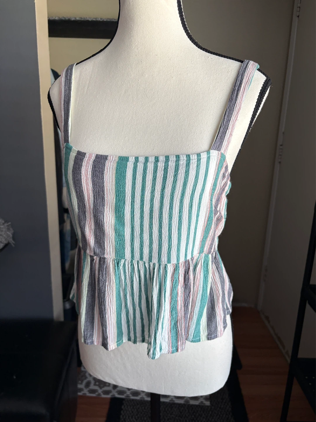 O'Neill Striped Peplum Tank Top - photo 2