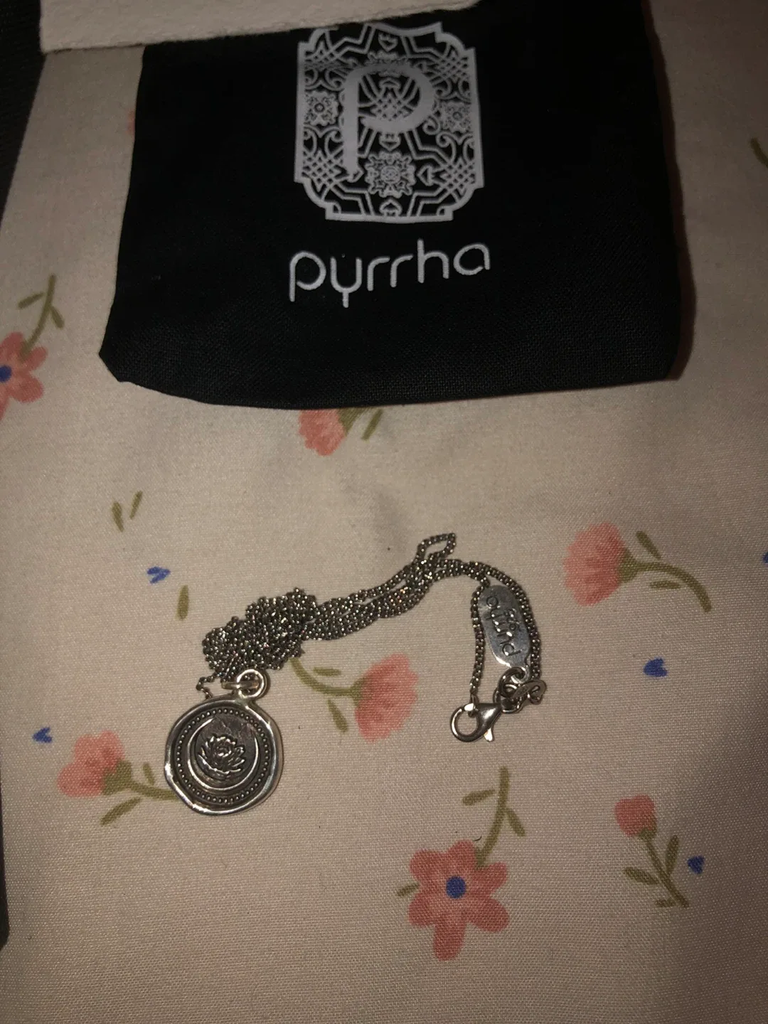 Pyrrha handcrafted Lotus Flower Talisman Necklace - photo 3