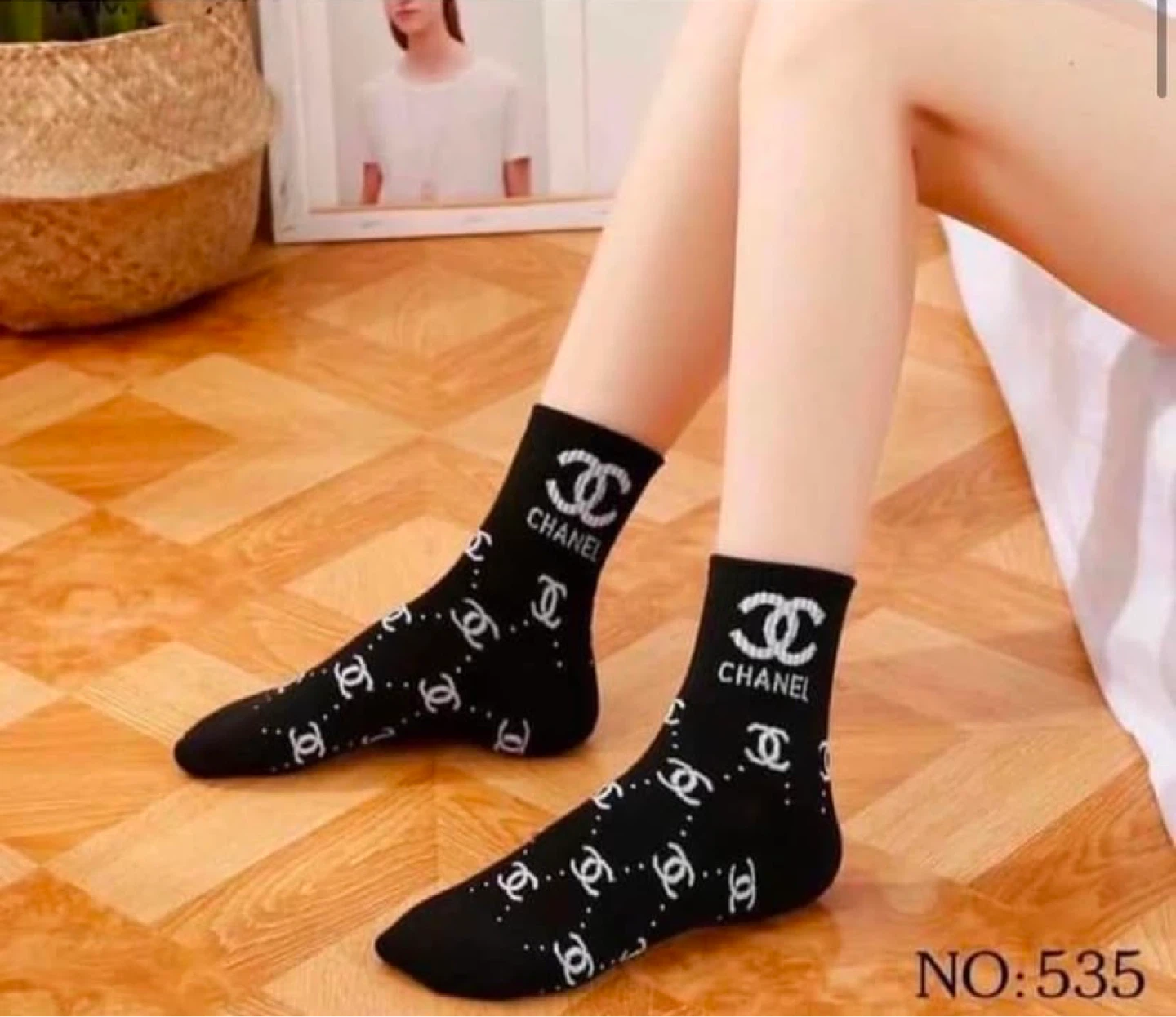 Fashion Crew Socks - Assorted Designer Logos - photo 2