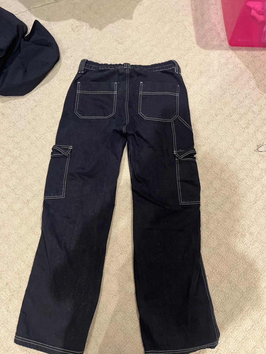 BDG Black Cargo Pants W28 L37 - photo 3