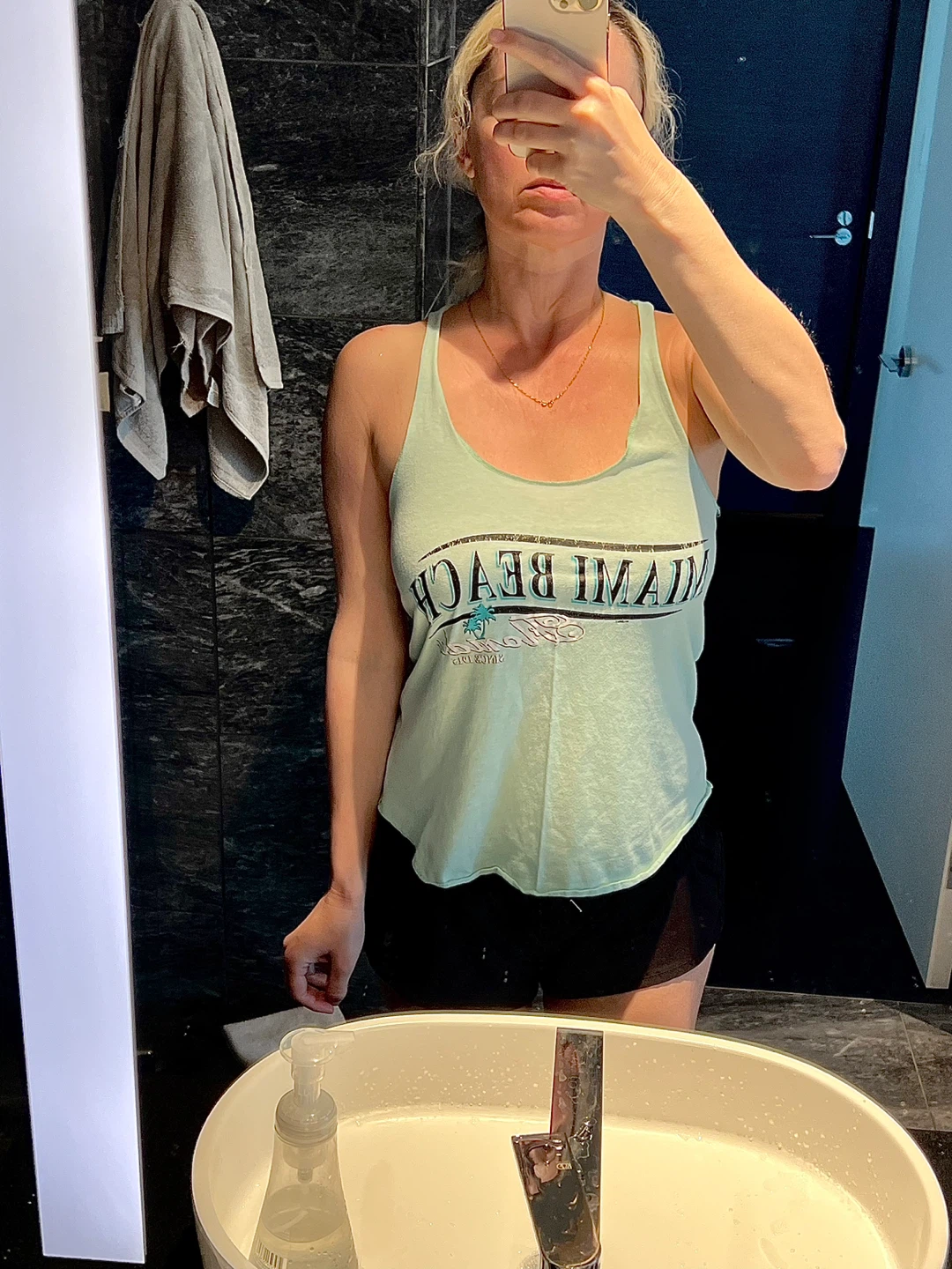 Mint blue Miami Beach Tank Top - photo 3