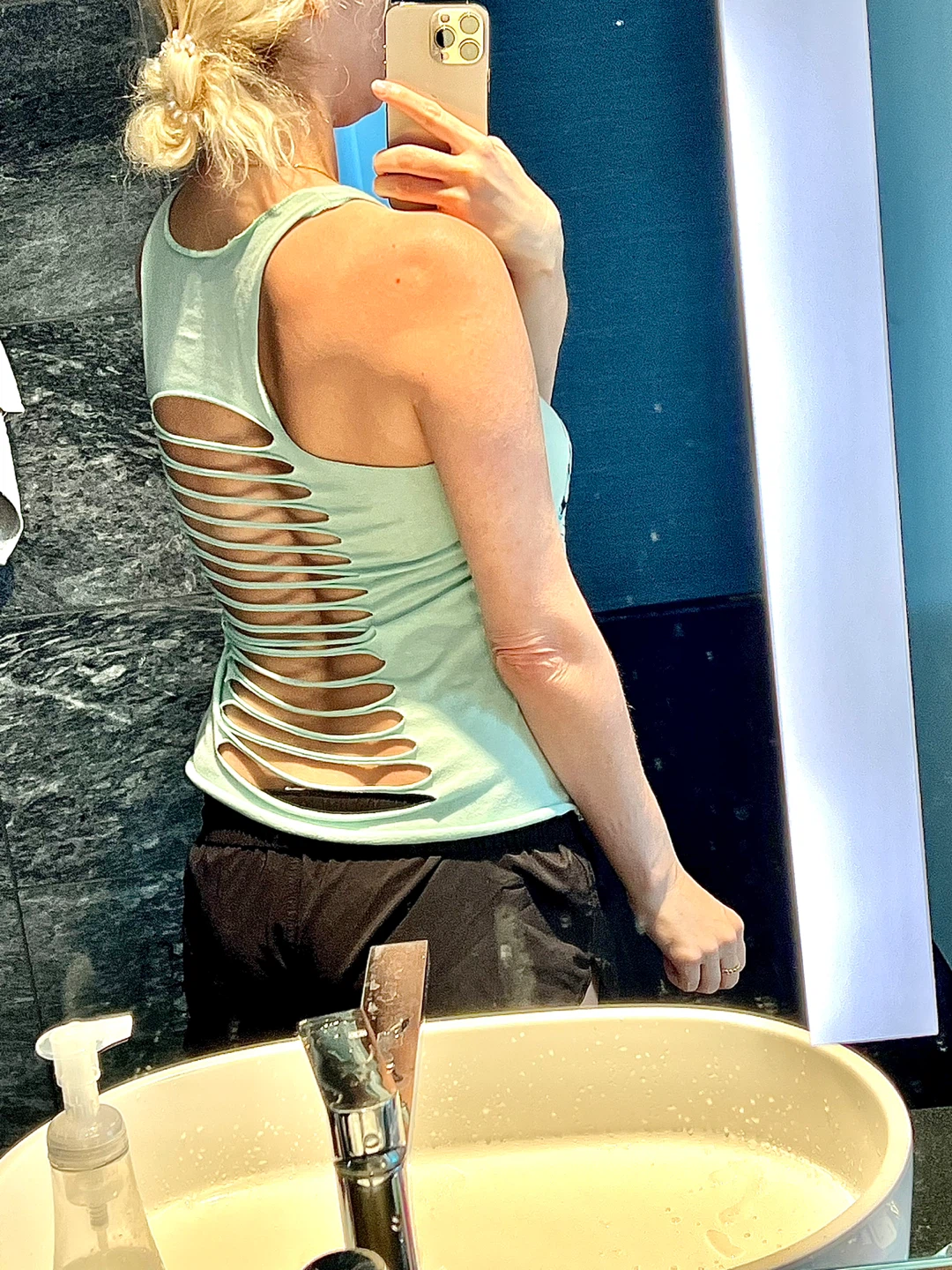 Mint blue Miami Beach Tank Top