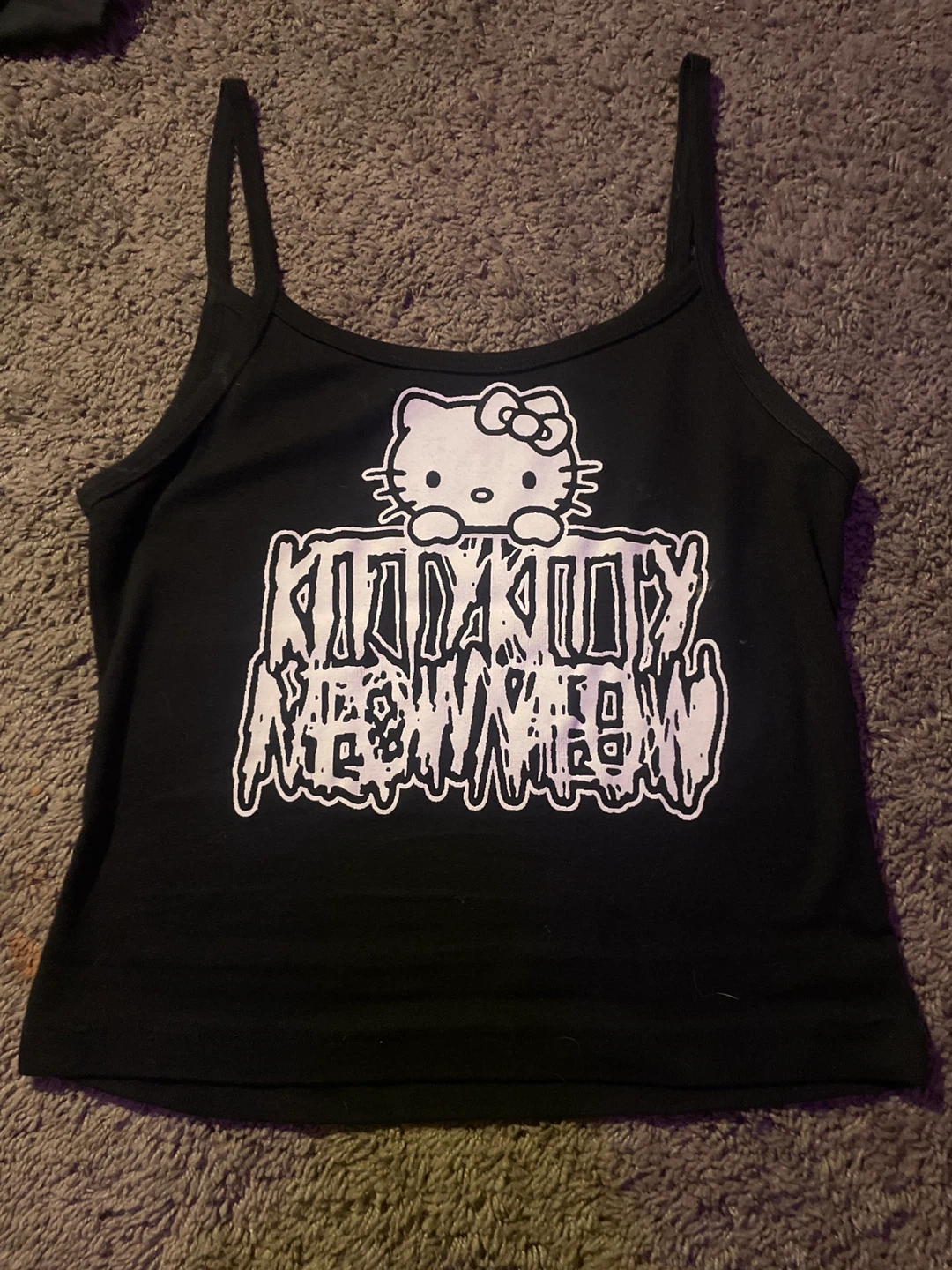DEADSTOCK kitty kitty meow meow tank top