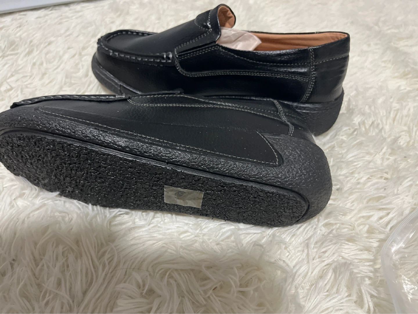 Black Leather Loafers - Size 41 - photo 3