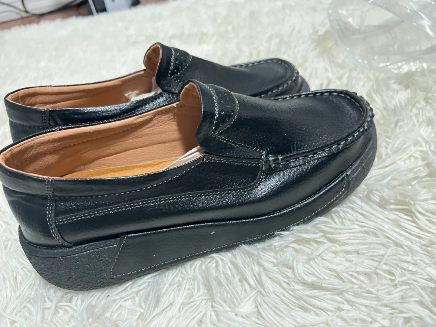 Black Leather Loafers - Size 41 - photo 2