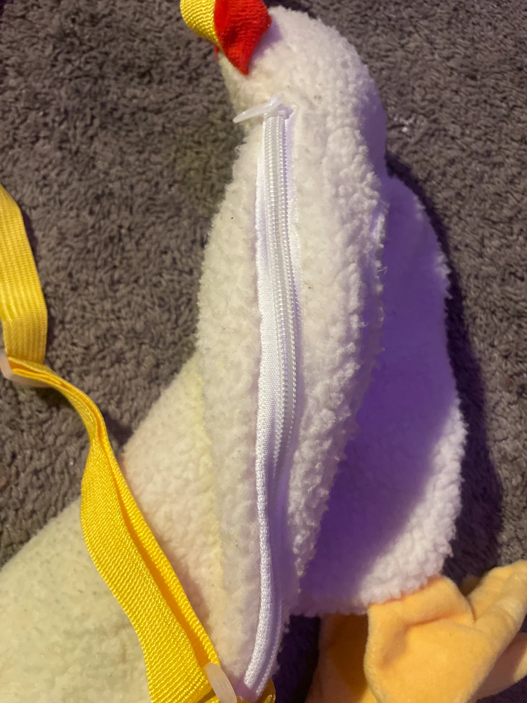 White Chicken Plush Bag - photo 4