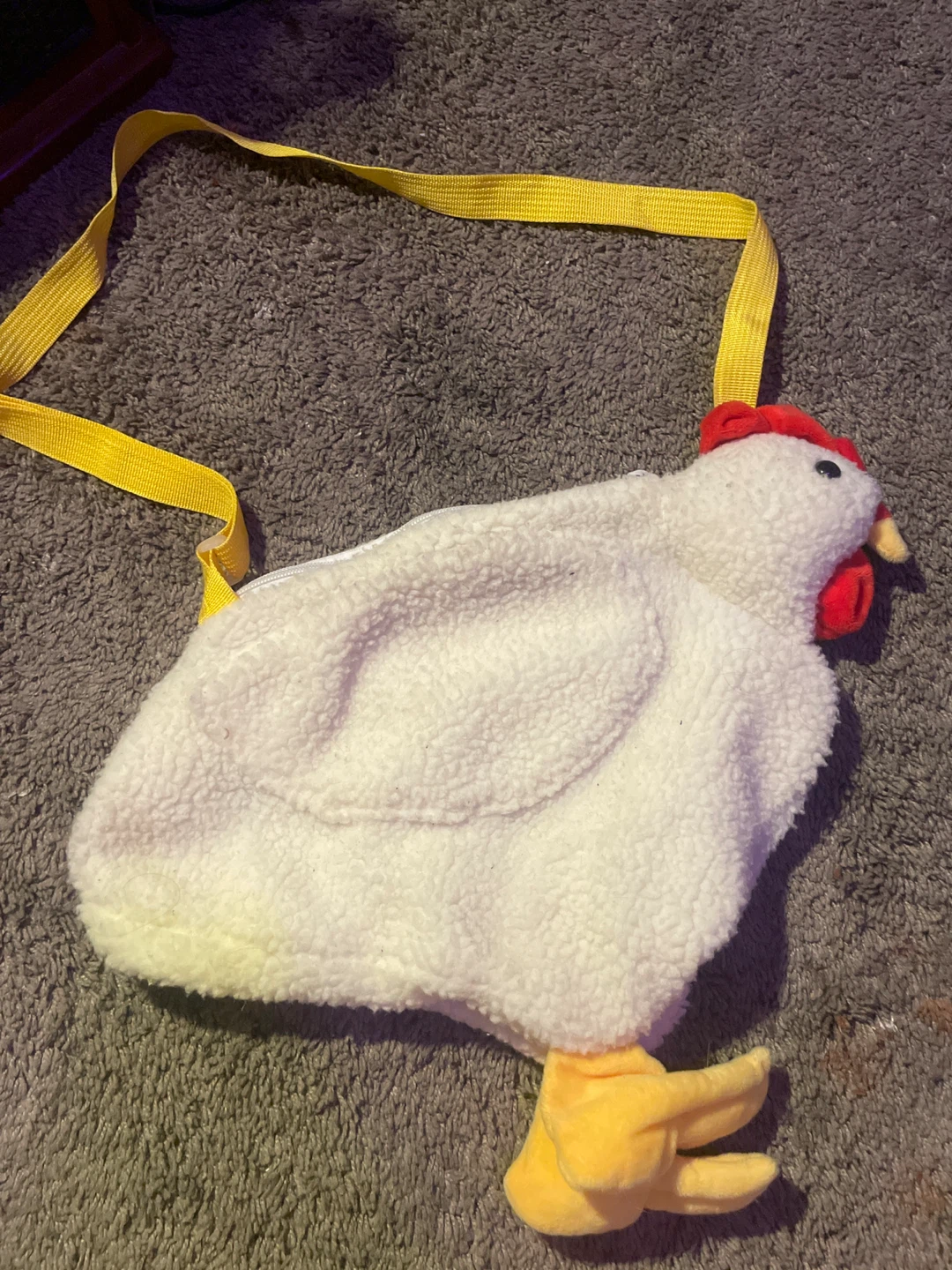 White Chicken Plush Bag
