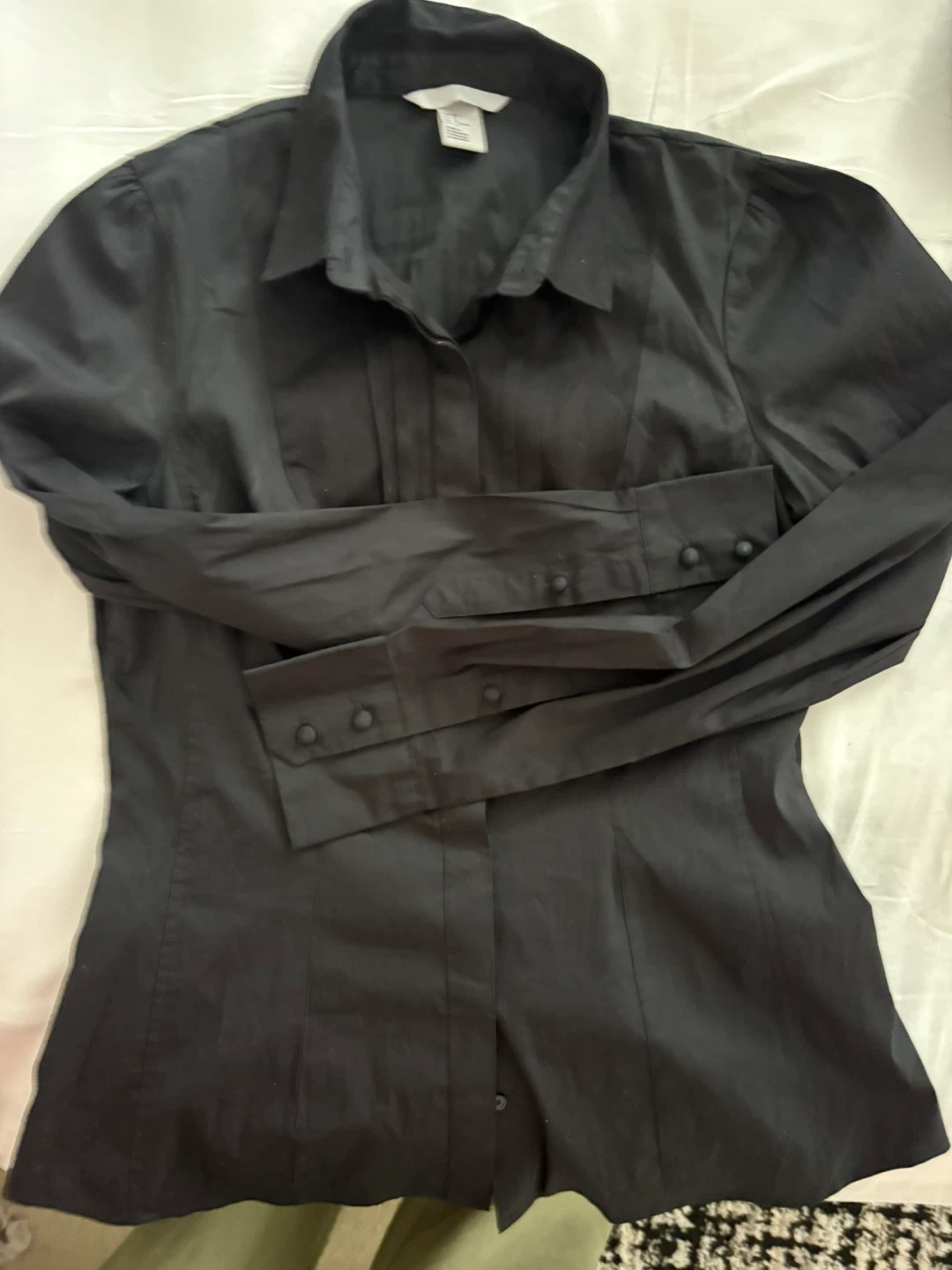 Black Button-Up Blouse