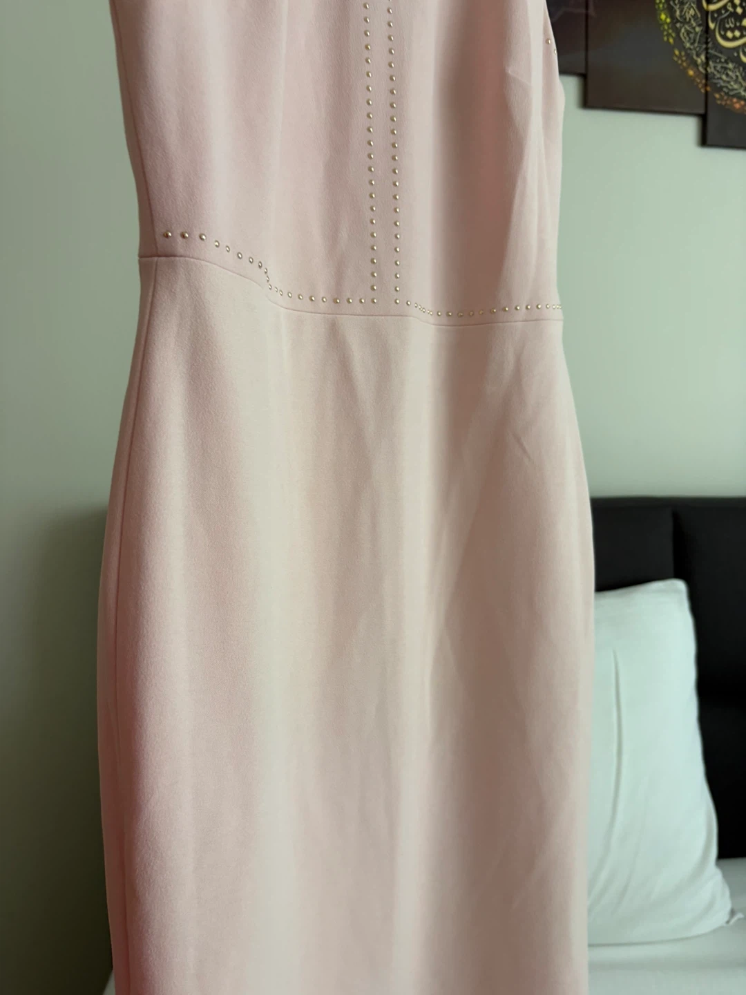 Ivanka Trump Pink Studded Sleeveless Dress - photo 2