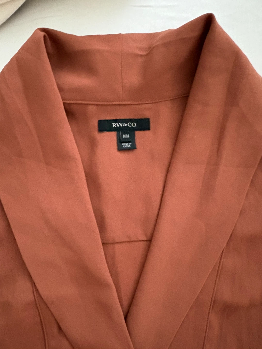 RW&CO. Sleeveless Blouse - Rust Orange - XS
