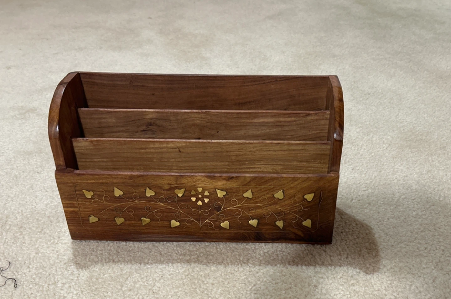 Wooden Desk Organizer Mail Sorter