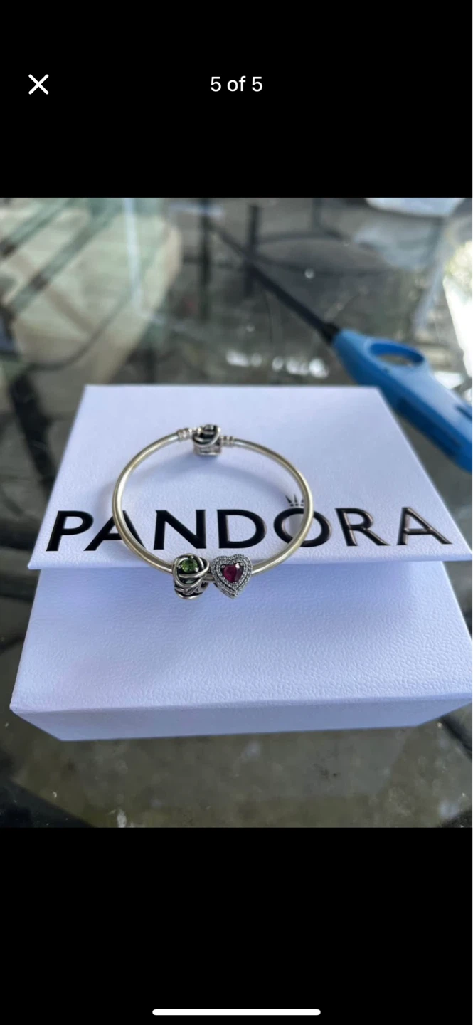 Pandora Sparkling Levelled Heart Charm - photo 3