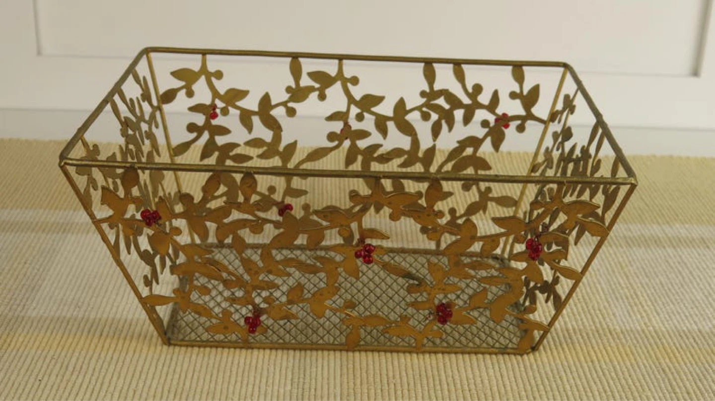 Decorative Metal Storage Basket - photo 3