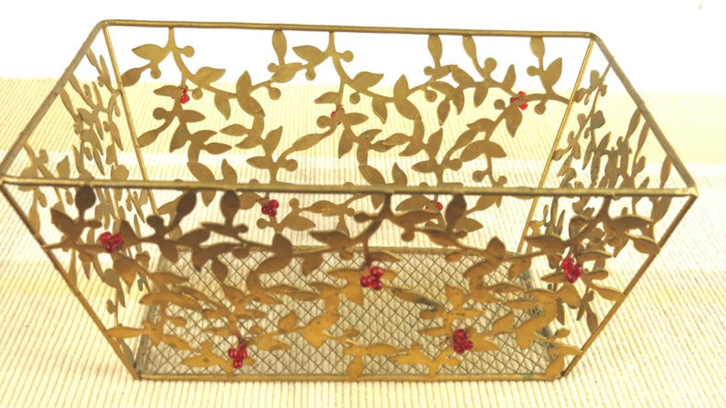Decorative Metal Storage Basket - photo 2