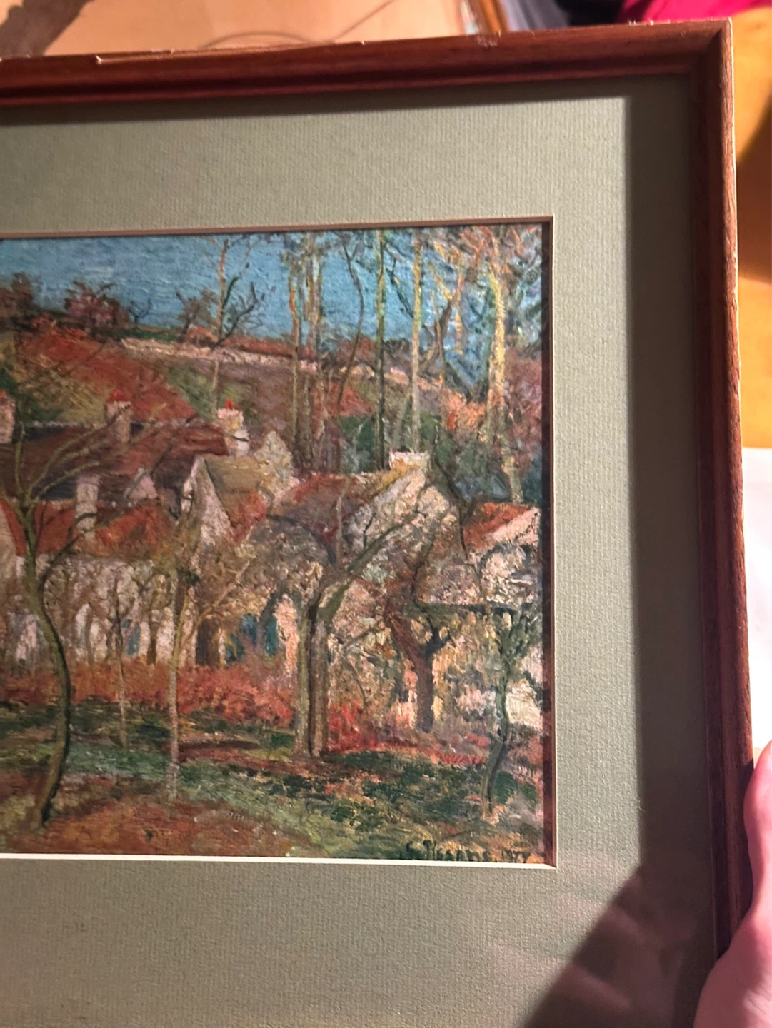 camille passaro Red roofs corner of a village winter, 1877 print - photo 4
