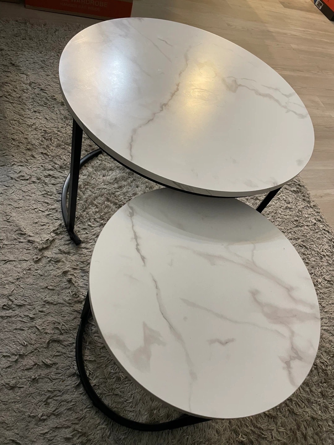 Nesting Coffee Tables - Marble Look