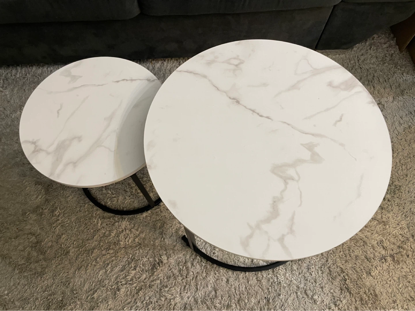 Nesting Coffee Tables - Marble Look - photo 2