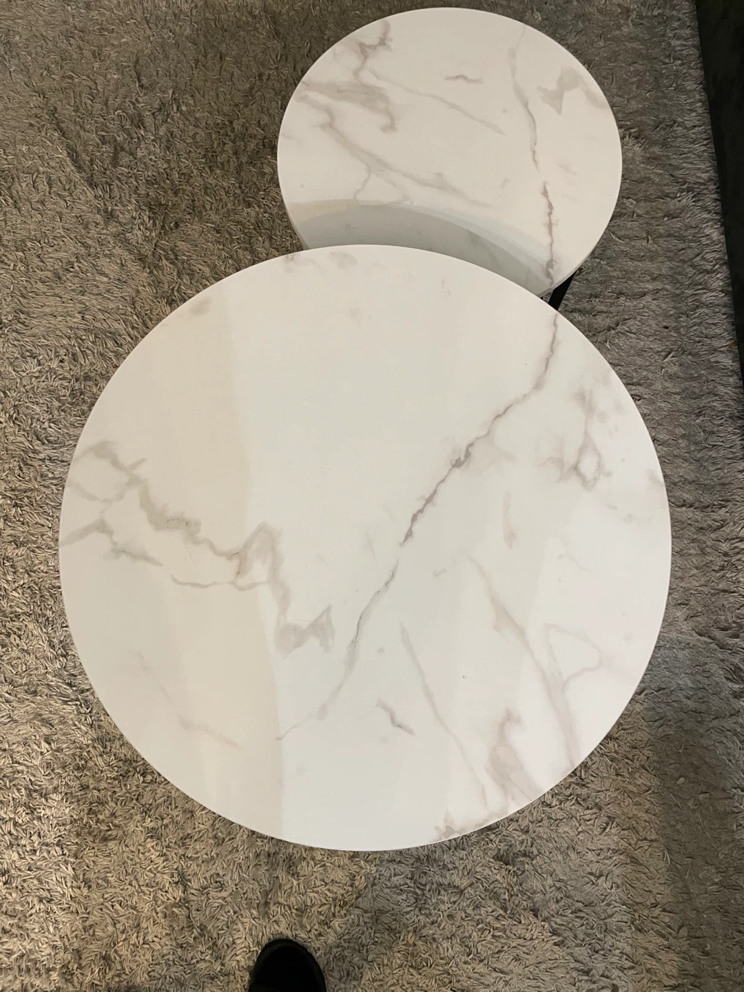 Nesting Coffee Tables - Marble Look - photo 3