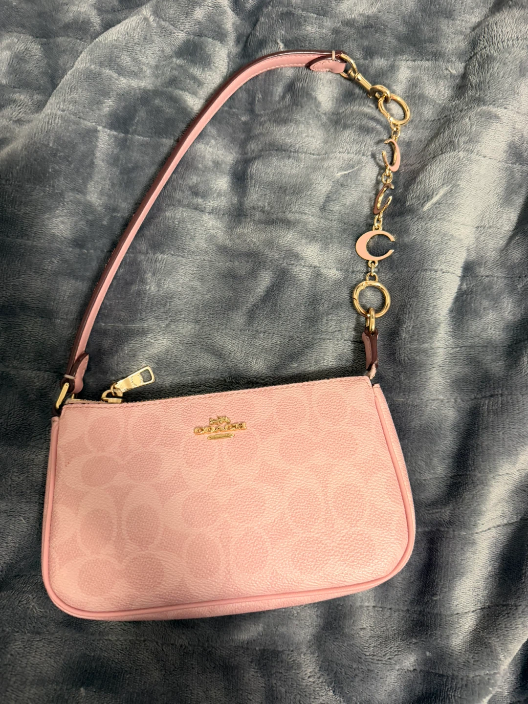 Coach Pink Monogram Cherry Charm Shoulder Bag - photo 2