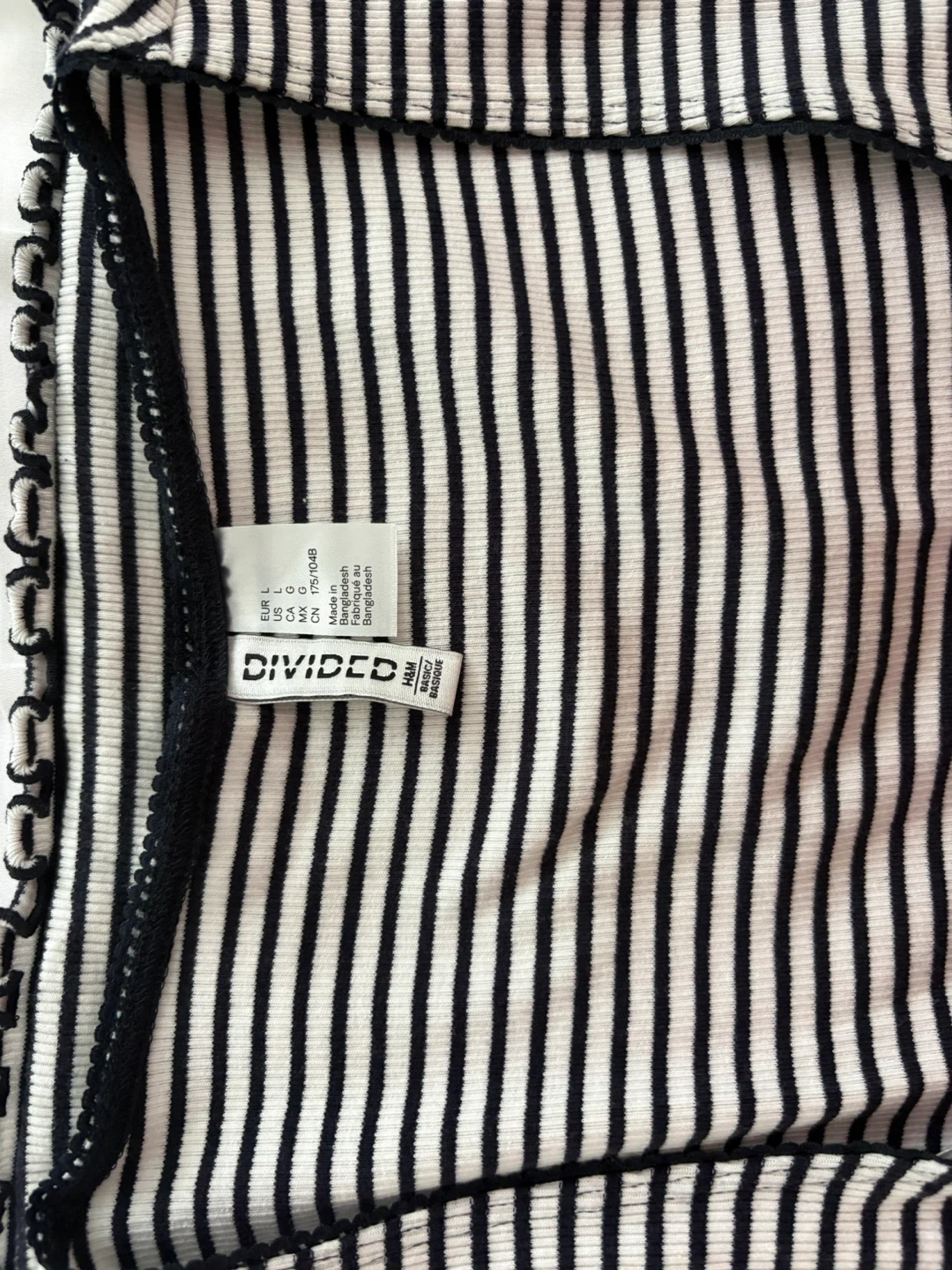 DIVIDED by H&M Striped Tank Top - Size M