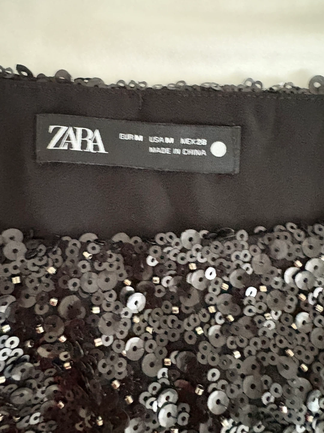 Zara Sequin Top - Black - photo 3