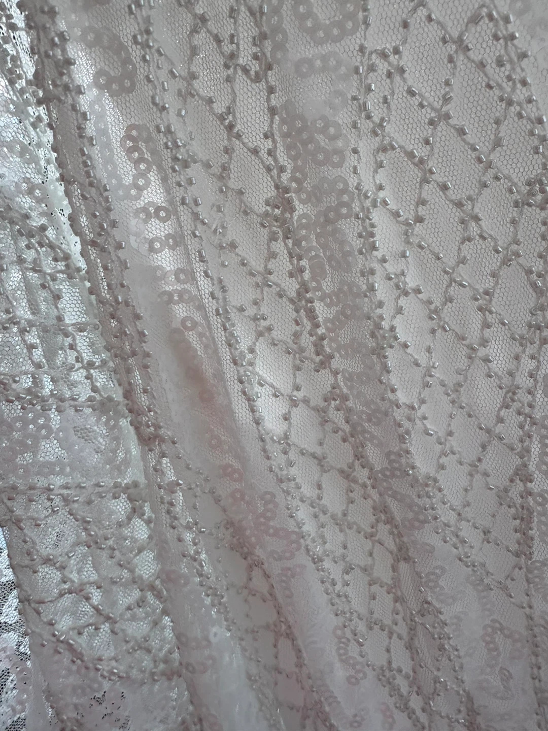 White Lace and Sequin Blouse - photo 2