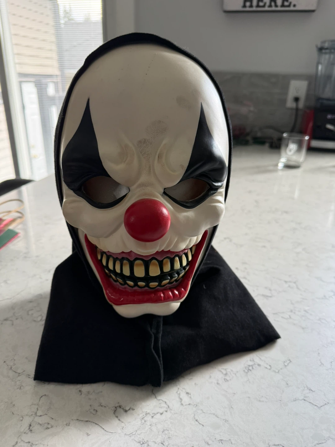 Scary Clown Mask with Hood