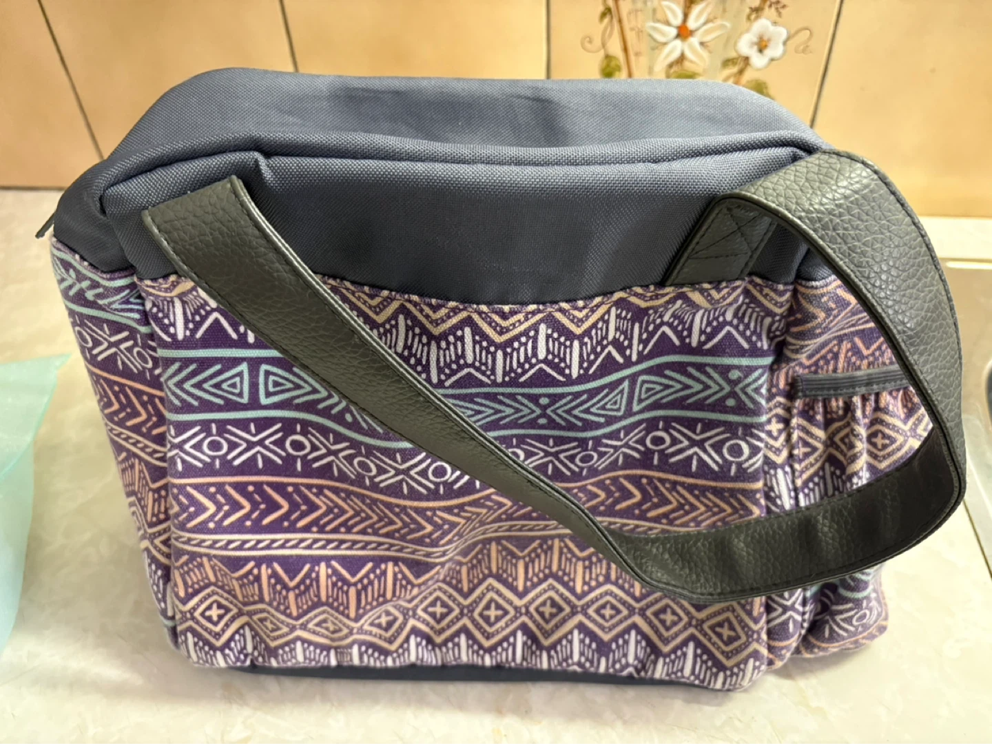 Insulated Lunch Bag with Tribal Pattern