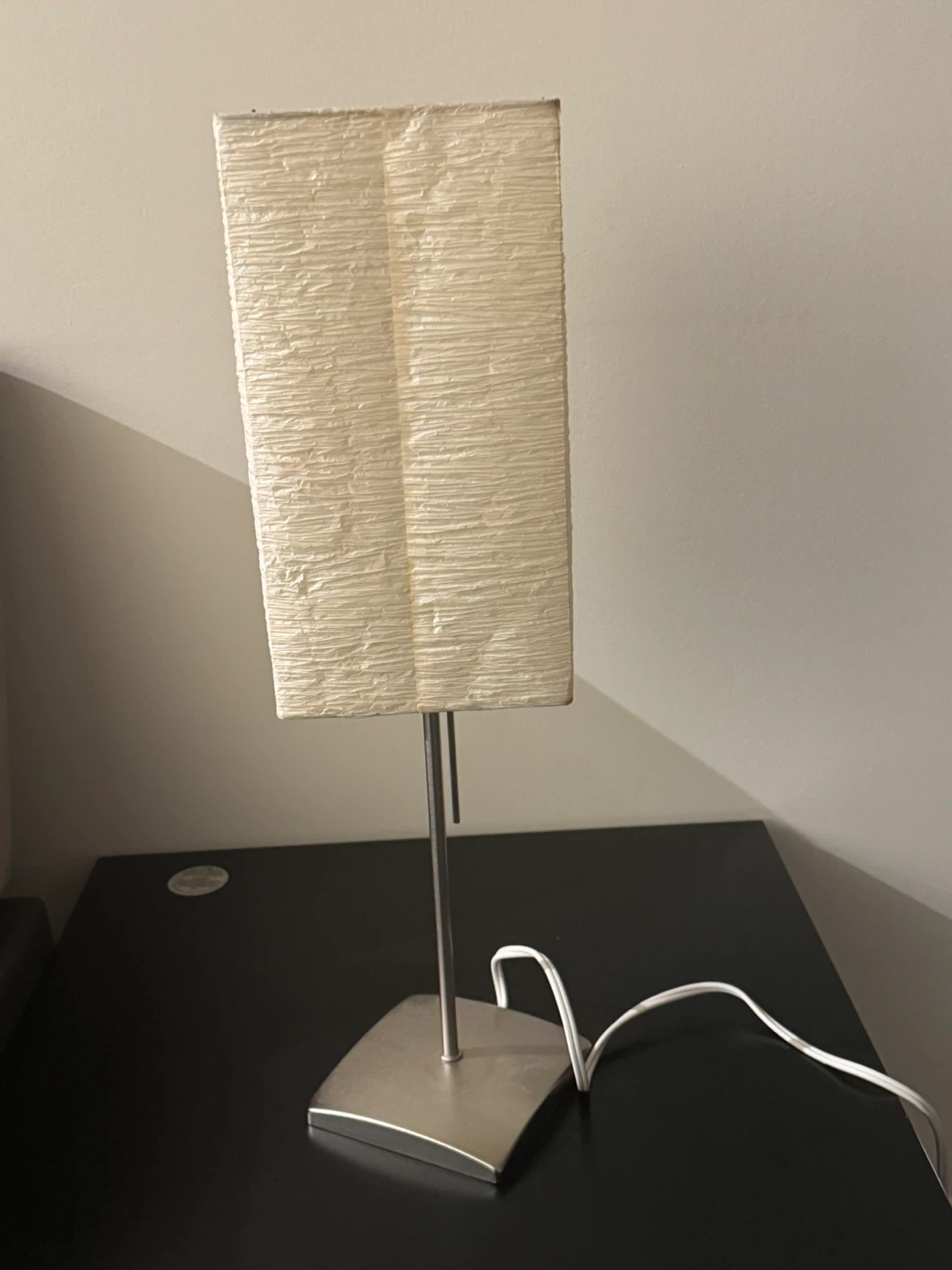 Cream Rectangular Table Lamp