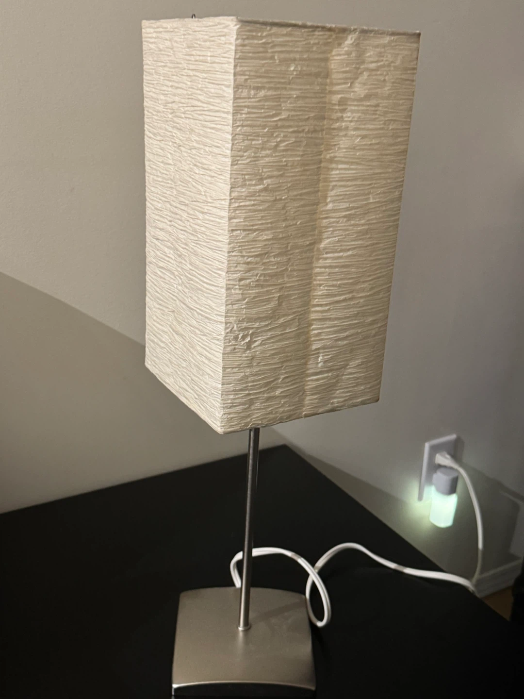 Cream Rectangular Table Lamp - photo 2