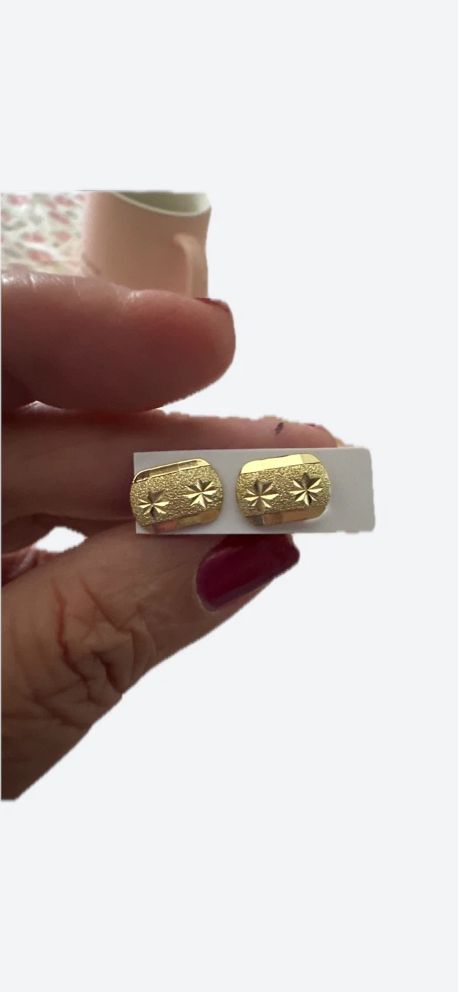 14k Gold laminated Starburst Stud Earrings